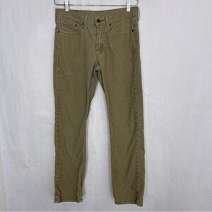 Levi’s Men’s 514 Straight Fit Tan Corduroy Pants 29x30